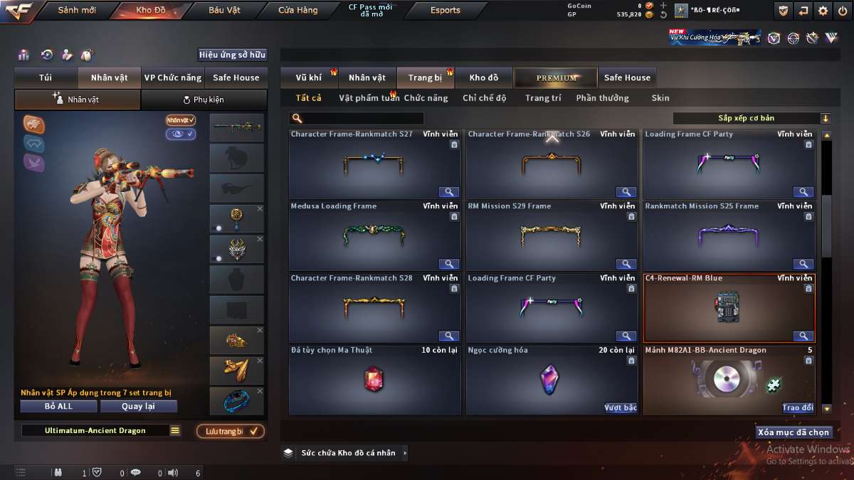 shop acc cf uy tin gia re